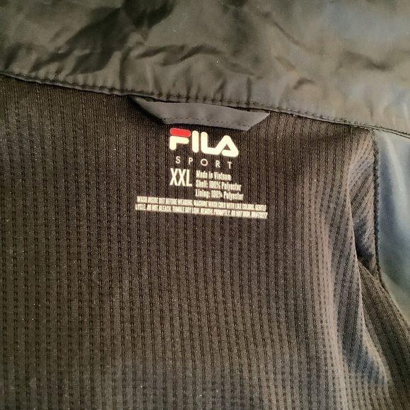 Fila Sport Women's Black Hooded Jacket Size XXL - Picture 6 of 9